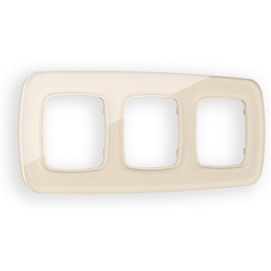 Изображение товара Рамка Ambrella Volt OMEGA Radian (Бежевый Стекло органическое) 3-ая OF320303