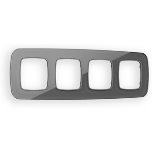 Изображение товара Рамка Ambrella Volt OMEGA Radian (Антрацит серый Стекло органическое) 4-ая OF320654