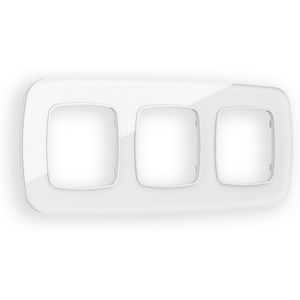 Изображение товара Рамка Ambrella Volt OMEGA Radian (Белый Стекло закаленное натуральное) 3-ая OF350103