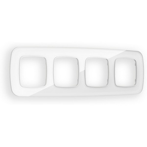 Изображение товара Рамка Ambrella Volt OMEGA Radian (Белый Стекло закаленное натуральное) 4-ая OF350104