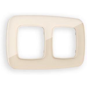 Изображение товара Рамка Ambrella Volt OMEGA Radian (Бежевый Стекло закаленное натуральное) 2-ая OF350302