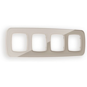 Изображение товара Рамка Ambrella Volt OMEGA Radian (Серо-бежевый Стекло закаленное натуральное) 4-ая OF350604