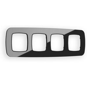 Изображение товара Рамка Ambrella Volt OMEGA Radian (Черный Стекло закаленное натуральное) 4-ая OF350804