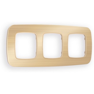 Изображение товара Рамка Ambrella Volt OMEGA Radian (Шампань Металл шлифованный) 3-ая OF580303