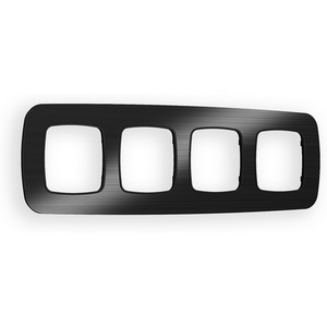 Изображение товара Рамка Ambrella Volt OMEGA Radian (Черный Металл шлифованный) 4-ая OF580504