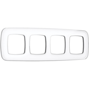 Изображение товара Рамка Ambrella Volt OMEGA Coint (Белый Стекло органическое/Серебро) 4-ая OF640134