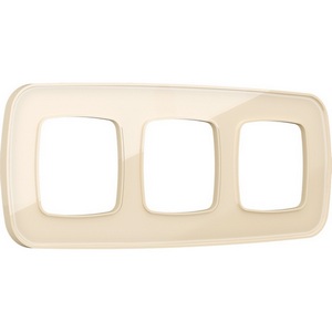 Изображение товара Рамка Ambrella Volt OMEGA Coint (Бежевый Стекло органическое) 3-ая OF640303