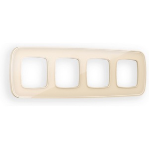 Изображение товара Рамка Ambrella Volt OMEGA Coint (Бежевый Стекло органическое) 4-ая OF640304