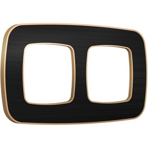 Изображение товара Рамка Ambrella Volt OMEGA Coint (Черный Стекло органическое/Шампань) 2-ая OF640542