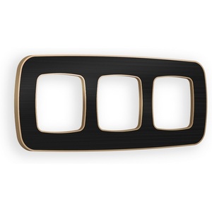 Изображение товара Рамка Ambrella Volt OMEGA Coint (Черный Стекло органическое/Шампань) 3-ая OF640543