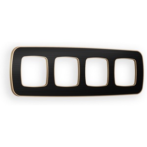 Изображение товара Рамка Ambrella Volt OMEGA Coint (Черный Стекло органическое/Шампань) 4-ая OF640544