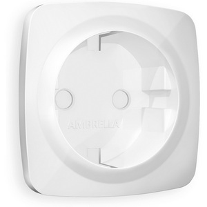Изображение товара Лицевая панель Ambrella Volt OMEGA (Белый глянец) для электрической розетки с заземлением QUANT OP1060