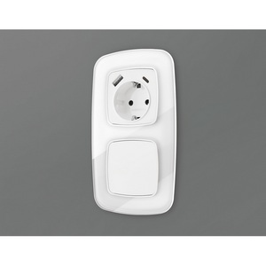 Изображение товара Лицевая панель Ambrella Volt OMEGA (Белый матовый) заглушка для суппорта QUANT OP1360