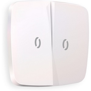 Изображение товара Лицевая панель Ambrella Volt OMEGA (Жемчуг) для 2-клавишных выключателей с подсветкой QUANT OP2040