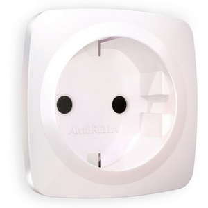Изображение товара Лицевая панель Ambrella Volt OMEGA (Жемчуг) для электрической розетки с заземлением со шторками QUANT OP2070