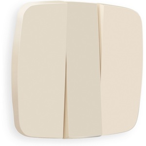 Изображение товара Лицевая панель Ambrella Volt OMEGA (Бежевый матовый) для 3-кл выключателей QUANT OP3250