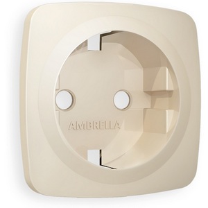 Изображение товара Лицевая панель Ambrella Volt OMEGA (Бежевый матовый) для электрической розетки с/з QUANT OP3260