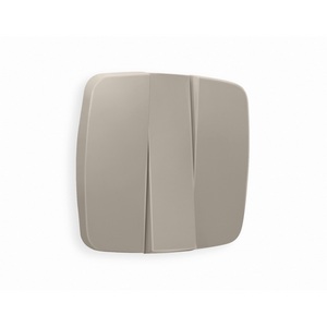 Изображение товара Лицевая панель Ambrella Volt OMEGA (Серо-бежевый матовый) для 3-кл выключателей QUANT OP3650