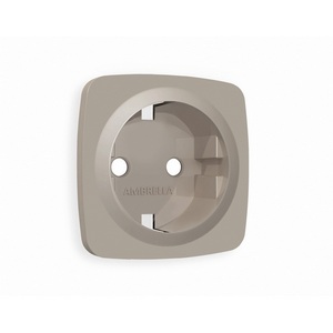 Изображение товара Лицевая панель Ambrella Volt OMEGA (Серо-бежевый матовый) для электрической розетки с/з QUANT OP3660