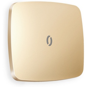 Изображение товара Лицевая панель Ambrella Volt OMEGA (Шампань) для 1-клавишных выключателей с подсветкой QUANT OP6020