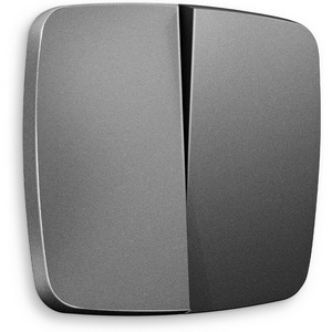 Изображение товара Лицевая панель Ambrella Volt OMEGA (Антрацит серый) для 2-клавишных выключателей QUANT OP6530