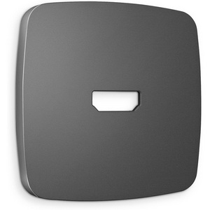 Изображение товара Лицевая панель Ambrella Volt OMEGA (Антрацит серый) для HDMI розетки QUANT OP6640