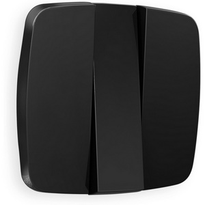 Изображение товара Лицевая панель Ambrella Volt OMEGA (Черный матовый) для 3-клавишных выключателей QUANT OP8050