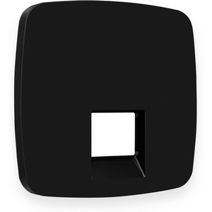 Изображение товара Лицевая панель Ambrella Volt OMEGA (Черный матовый) для компьютерной/телефонной розетки RJ-45/RJ-11 QUANT OP8120
