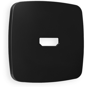 Изображение товара Лицевая панель Ambrella Volt OMEGA (Черный матовый) для HDMI розетки QUANT OP8140