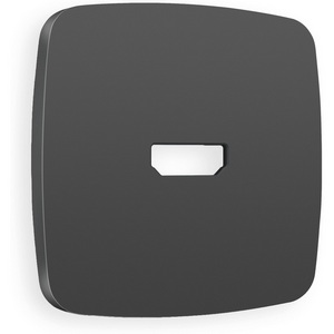 Изображение товара Лицевая панель Ambrella Volt OMEGA (Графит Мягкое касание) для HDMI розетки QUANT OP9140