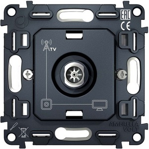 Изображение товара Механизм встраиваемый TV розетки оконечной Ambrella Volt 50-870 MHz 1dB QUANT VM202