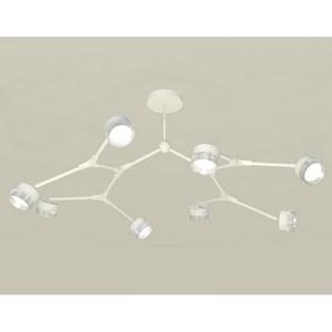 Изображение товара Люстра потолочная накладная с пластиковой арматурой на штанге Ambrella TRADITIONAL XB9059201