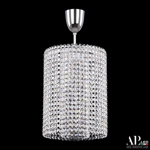 Изображение товара Потолочная люстра хрустальная на штанге светодиодная с пультом APL LED Sicilia SH01.25.A.LED-DIM.Ni.Tube