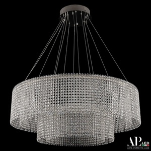 Изображение товара Подвесная люстра хрусталь светодиодная APL LED Sicilia SH02.93.2D.A.Ni.4000