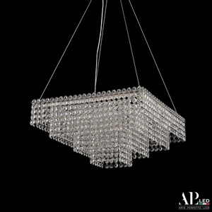 Изображение товара Подвесная каскадная люстра светодиодная 40 см хрустальная APL LED Sicilia SH03.40.C.Ni.4000