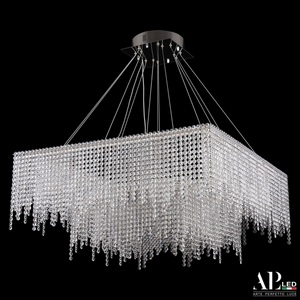 Изображение товара Подвесная люстра хрусталь светодиодная APL LED Sicilia SH04.86.2D.B.Ni.4000