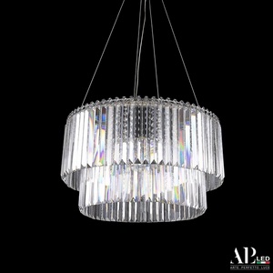 Изображение товара Подвесная люстра хрусталь светодиодная APL LED Sicilia SH09.55.C.Ni.4000