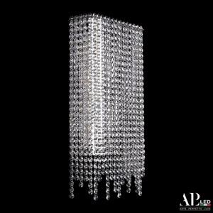 Изображение товара Бра светодиодное хрустальное APL LED Sicilia SH500.B1.25-45.B.Ni.4000 с подвесками