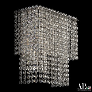 Изображение товара Бра хрустальное APL LED Sicilia SH500.B3.25-27.A.Ni.E14 с подвесками