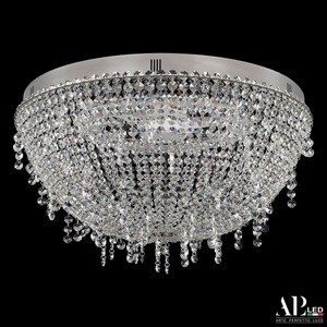 Изображение товара Люстра потолочная с пультом диаметром 30 см хрустальная светодиодная с пультом APL LED Sicilia SH501.2.50.B.LED-DIM.Ni