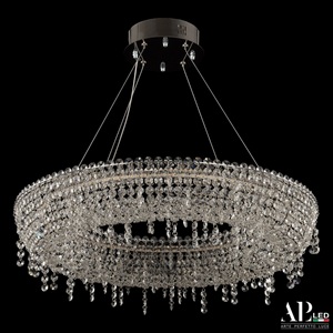 Изображение товара Подвесная люстра хрустальная светодиодная APL LED Sicilia SH502.0.60.B.Ni.4000