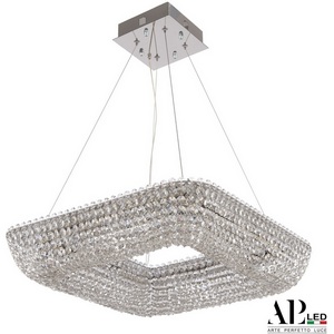 Изображение товара Подвесная люстра светодиодная 50 см хрустальная APL LED Sicilia SH504.0.50.A.Ni.4000