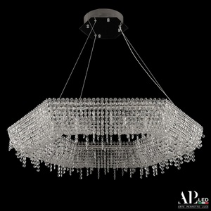 Изображение товара Подвесная люстра хрустальная светодиодная APL LED Sicilia SH506.0.80.B.Ni.4000
