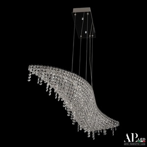 Изображение товара Подвесная люстра хрустальная светодиодная APL LED Sicilia SH507.0.80.B.Ni.4000