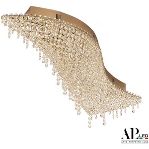 Изображение товара Потолочная люстра хрустальная светодиодная APL LED Sicilia SH507.2.80.B.Gd.3000