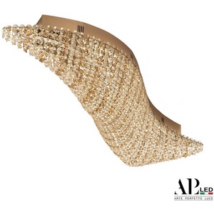 Изображение товара Потолочная люстра хрустальная светодиодная APL LED Sicilia SH507.2.80.R.Gd.3000.Clear.721