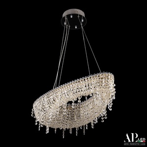 Изображение товара Подвесная люстра хрустальная светодиодная APL LED Sicilia SH509.0.70.B.Gd.4000