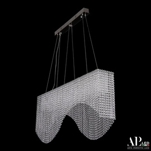 Изображение товара Подвесная люстра хрустальная светодиодная APL LED Sicilia SH512.0.100.B.Ni.4000