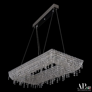 Изображение товара Подвесная люстра хрустальная светодиодная APL LED Sicilia SH515.0.80.B.Ni.4000