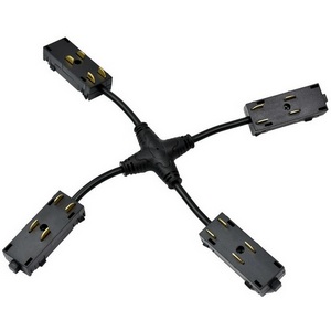 Изображение товара Коннектор питания Х-образный Aployt Magnetic track 220 APL.0280.00.05